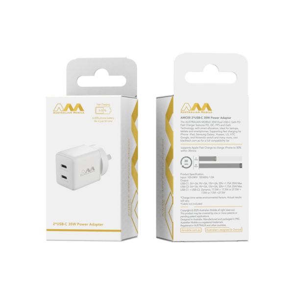 Australian Mobile AMC05 35W 2C Power Adapter