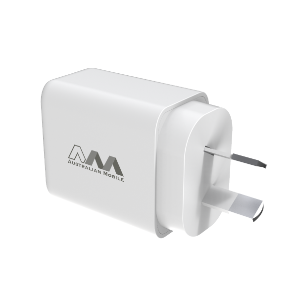Australian Mobile AMC02 USB-C + USB-A 20W PD QC3.0 Adapter With Smart IC