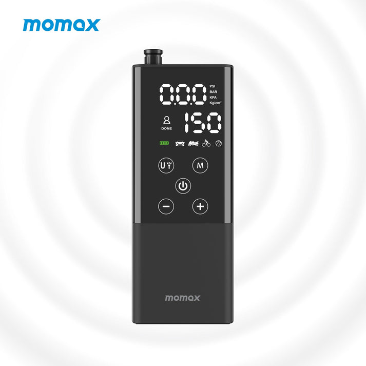 Momax Electric Air Pump Portable Air Pump with Flash CR1D