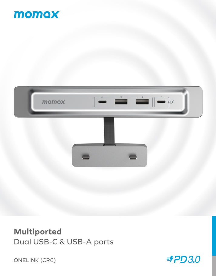 Momax 4-output USB extender CR6S for exclusive use of ONELINK Tesla