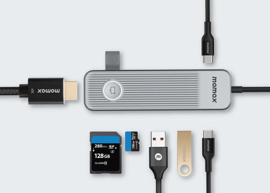 Momax ONELINK 7 in 1 mutil-funtion USB-C hub DH17