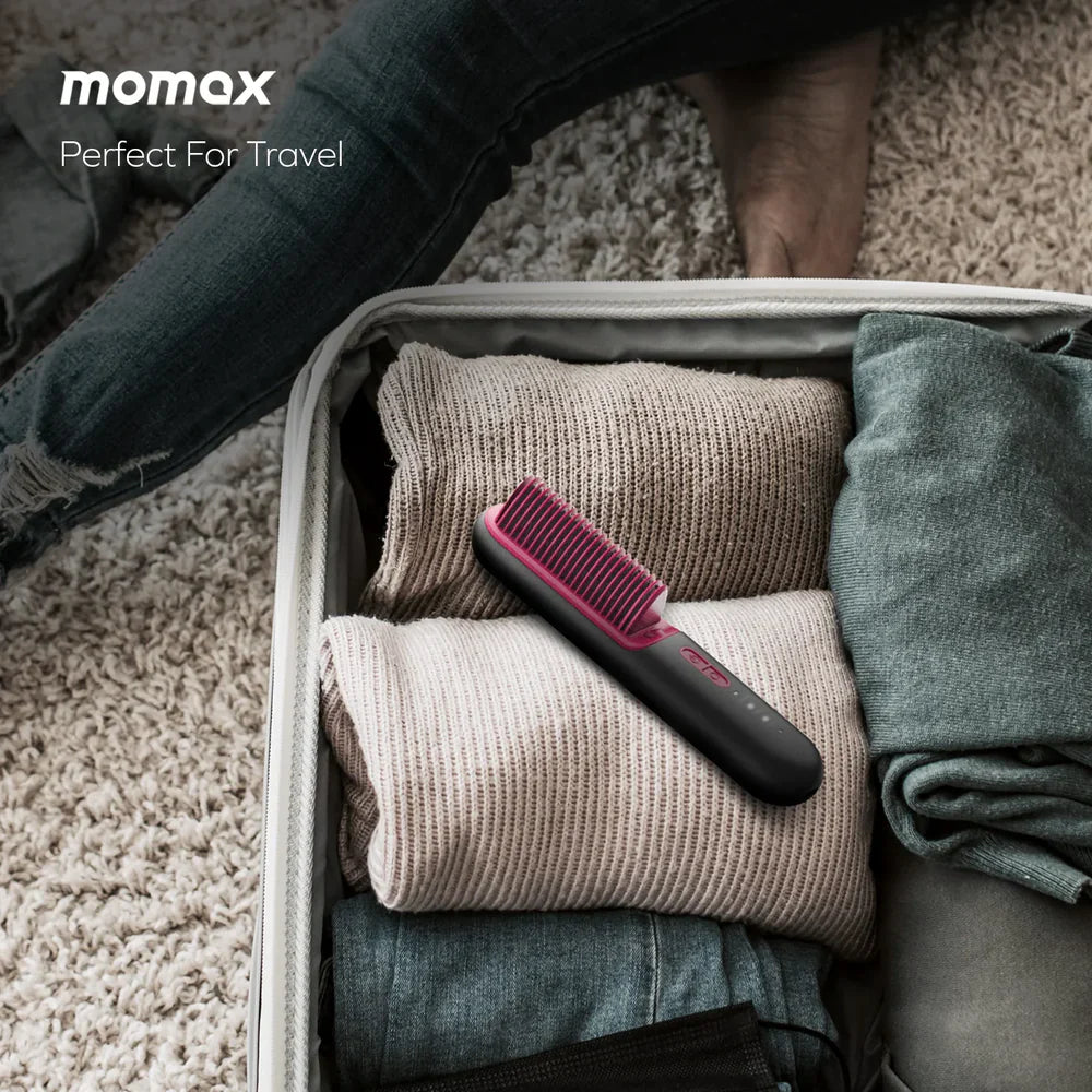 Momax Ultra Sleek - Cordless Hair Straightener Brush