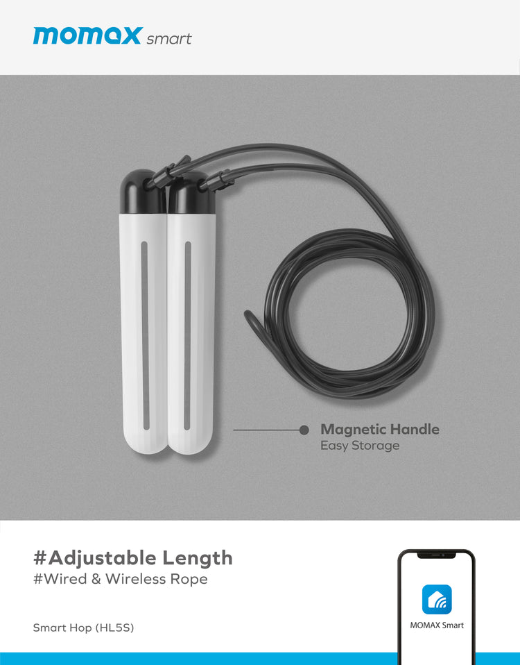 Momax Smart Hop IoT Skipping Rope HL5S