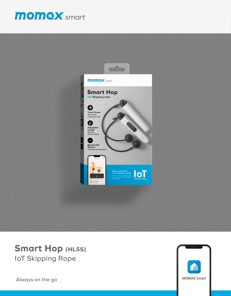 Momax Smart Hop IoT Skipping Rope HL5S