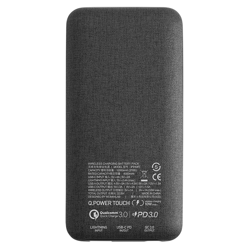Momax Q. Power Touch Wireless External Battery Pack (10,000mAh) IP91MFI