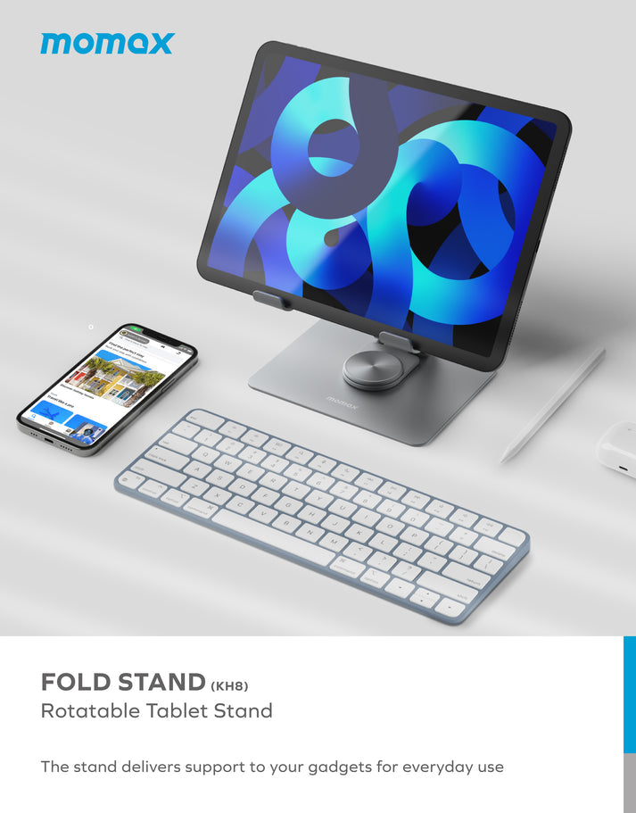 Momax Fold Stand Swivel Tablet Holder KH8