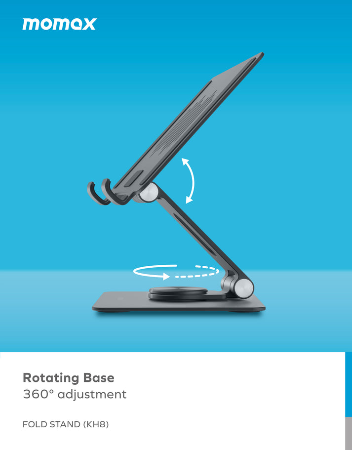 Momax Fold Stand Swivel Tablet Holder KH8