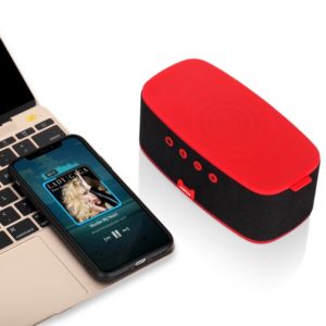 Momax Q.Zonic Wireless Charging Bluetooth Speaker QS1 - Red