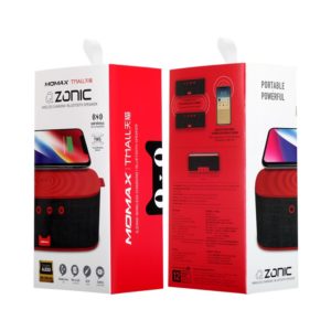 Momax Q.Zonic Wireless Charging Bluetooth Speaker QS1 - Red