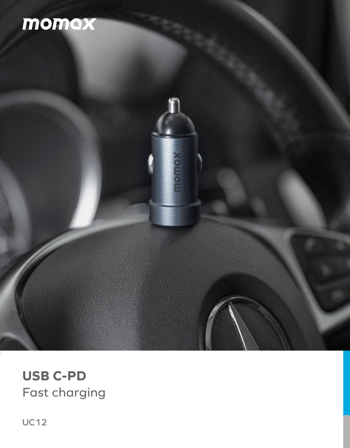 Momax 20W Dual-port Car Charger UC12