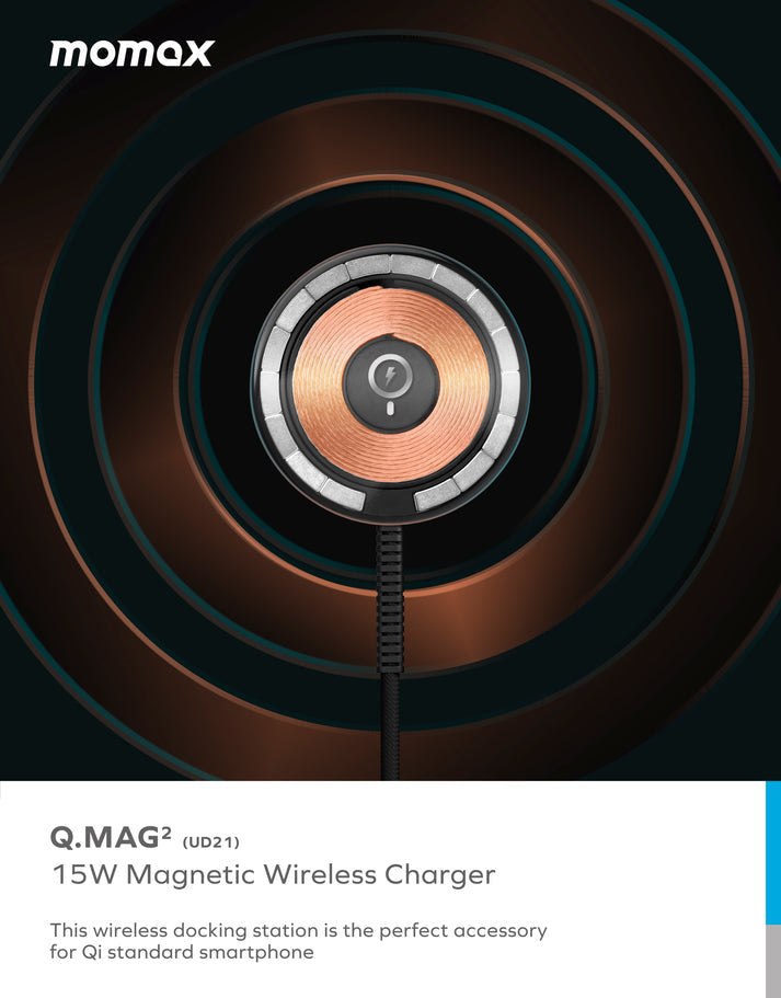 Momax Q.Mag Magnetic Wireless Charger UD21
