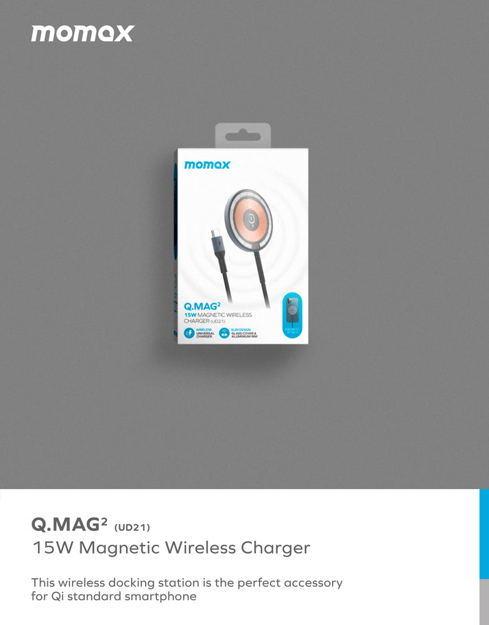 Momax Q.Mag Magnetic Wireless Charger UD21