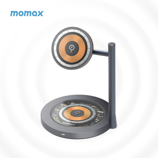 Momax Q.Mag Dual 2 Dual Magnetic Wireless Charging Stand UD23