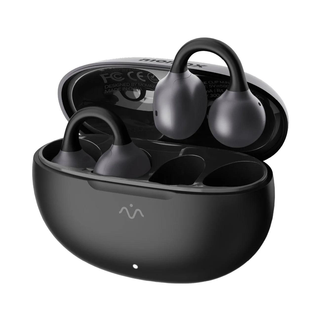 Momax 1-Vibe Clip M.IN.D AI ENC Clip-On Earbuds