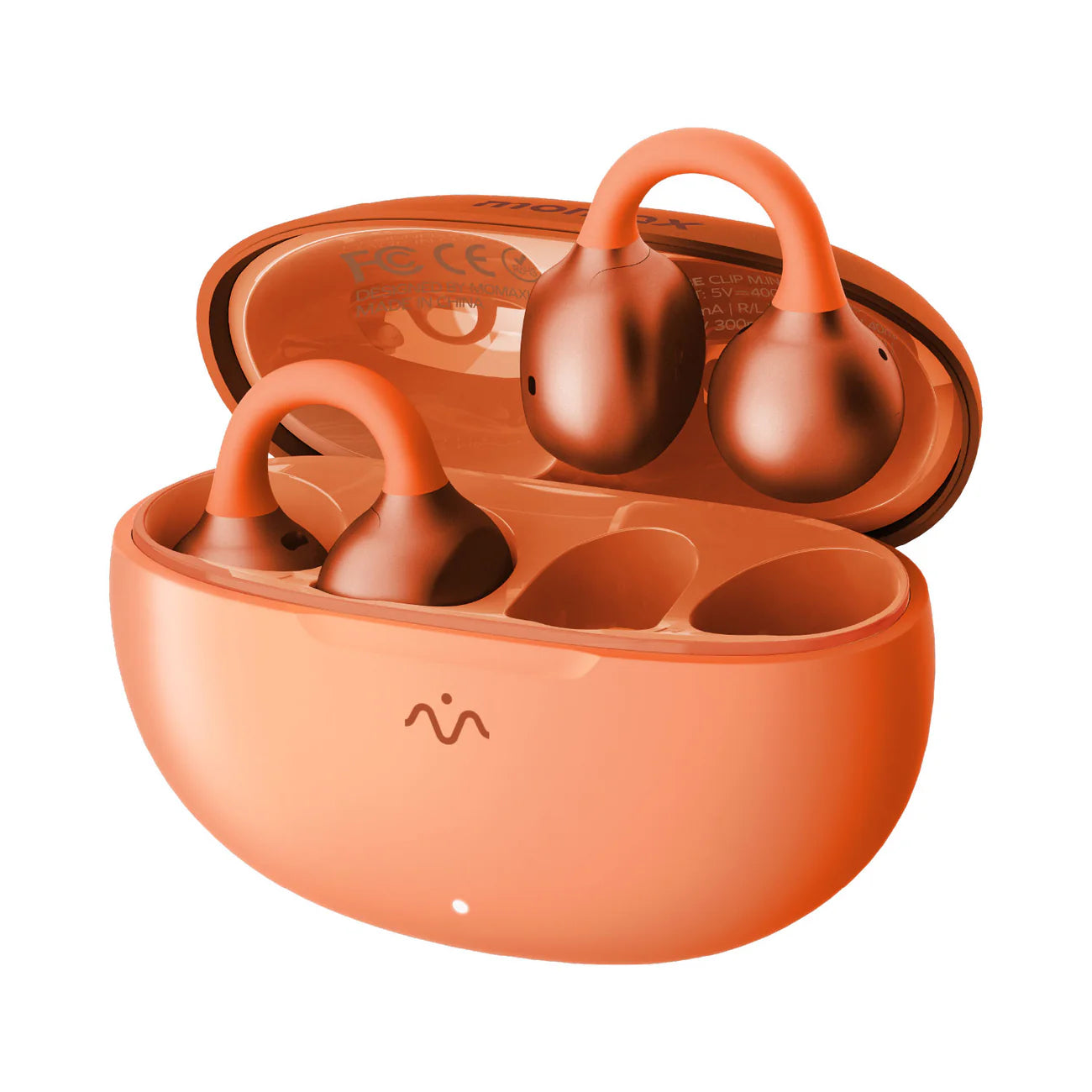 Momax 1-Vibe Clip M.IN.D AI ENC Clip-On Earbuds