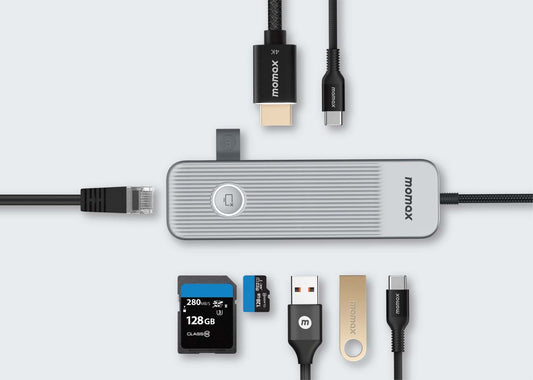 Momax ONELINK 8 in 1 mutil-funtion USB-C hub DH18