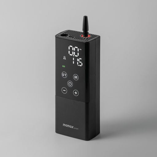 Momax Smart Air Pump  IoT Electric Air Pump with Flash  CR3S